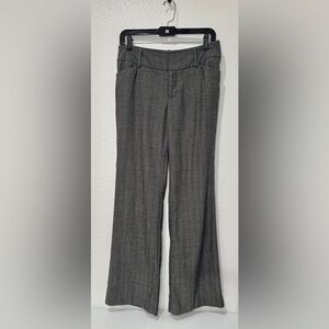 Women’s Gray Grey Mossimo Low Rise Dress Pants Wide Leg Straight Size 6